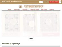 Tablet Screenshot of ingeborgs.com
